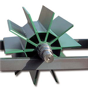 Impeller coated with Excalibur for nonstick coating / FEP Coating for the food industry electrically conductive.